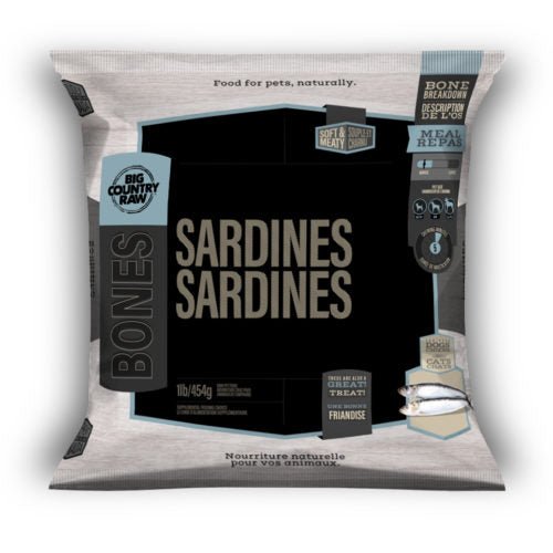 Big Country Raw - Sardines 1lb - Kornapet.com