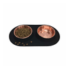 Messy Mutts - Silicone Double Bowl Copper - Kornapet.com