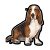 E&S - Basset Hound - Vinyl Sticker - Kornapet.com