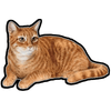 E&S - Orange Tabby Cat - Vinyl Sti - Kornapet.com