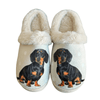E&S - Slippers, Dachshund Black L/ - Kornapet.com