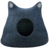 Love 4 Pets - Wool Kitty Head Cave, Navy - Kornapet.com