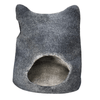 Love 4 Pets - Wool Kitty Head Cave, Black - Kornapet.com