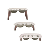 Messy Mutts - Elevated Double Bowl Grey - Kornapet.com