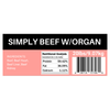 Simply Raw - Beef W/Organ 20 lb - Kornapet.com
