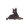 E&S-Doberman Sticker - Kornapet.com