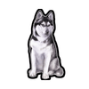 E&S-Siberian Huskey Sticker - Kornapet.com