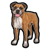 E&S - Boxer - Vinyl Sticker - Kornapet.com