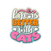 E&S - Better with a Cat Sticker - Kornapet.com