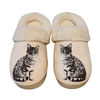 E&S - Slippers, Silver Tabby Cat S - Kornapet.com