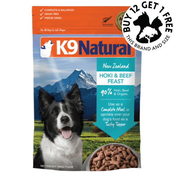 K9 Natural-Beef & Hoki 500g - Kornapet.com